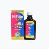 Frasco y caja de N-Fitin Kids, suplemento oral para niños, en tienda naturista.