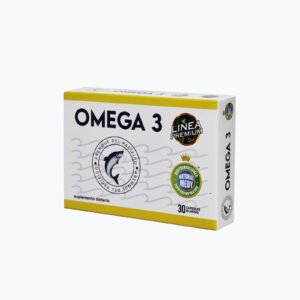 Suplemento de Omega 3 en cápsulas para salud cardiovascular y cerebral. Producto natural y de alta c.