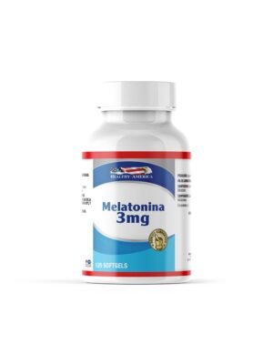 Melatonina 3mg para regular el sueño y mejorar el descanso nocturno.