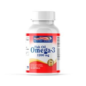 Aceite de Pescado Omega-3 1200 mg, suplemento para la salud cardiovascular y cerebral.