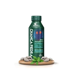 Botella de Chancapiedra Jarabe 500 ml para salud renal y urinaria.