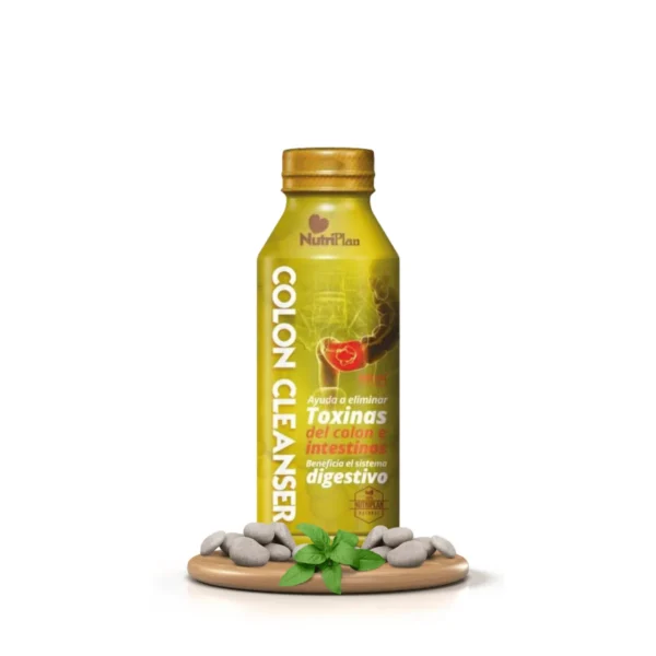 Botella de Colón Cleanser con ingredientes naturales y hierbas.
