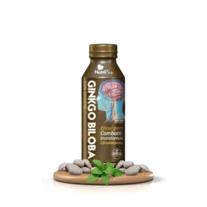 Jarabe de Ginkgo Biloba con Ginseng para mejorar la memoria y la circulación.
