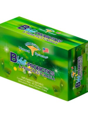 Suplemento probiótico para la salud digestiva y el equilibrio intestinal.