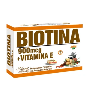 Biotina 900Mcg  + Vitamina E 200Ui  X30 Softgels