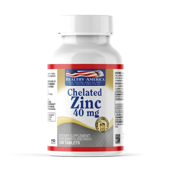 Chelated Zinc 40mg Tabletas X 100