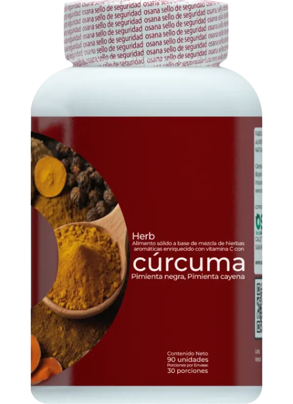 Tabletas de cúrcuma y pimienta negra para salud natural en Tienda Naturista.