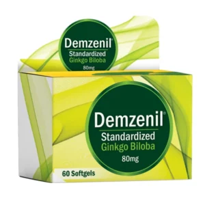 Suplemento de Ginkgo Biloba para mejorar la memoria y circulación.