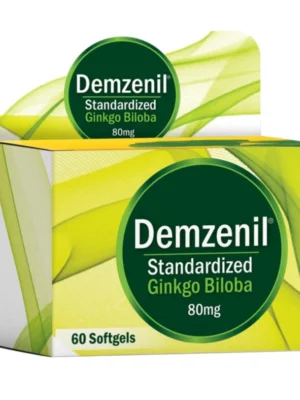 Suplemento de Ginkgo Biloba para mejorar la memoria y circulación.