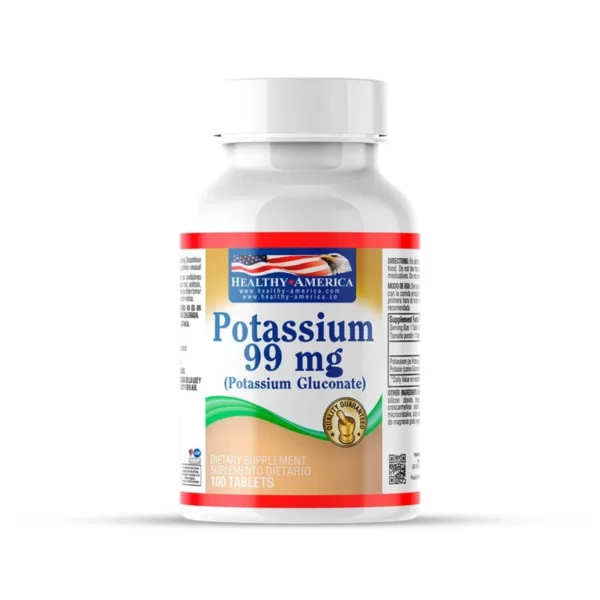 Chelated Potassium 99Mg (Potasio) X100 Tabletas