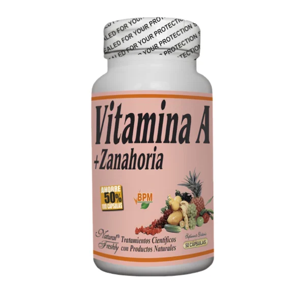 Vitamina A + Zanahoria Cápsulas X50